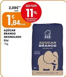 Oferta de Rar - Açúcar Branco Granulado por 1,84€ em Intermarché