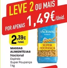 Oferta de Nacional - Massas Alimenticias por 2,39€ em Intermarché