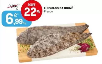 Oferta de Linguado Da Guine por 6,99€ em Intermarché