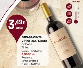 Oferta de Espada Cinta - Vinho DOC Douro por 3,49€ em Intermarché