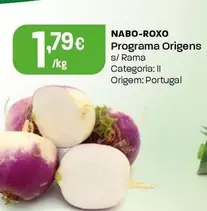 Oferta de Programa Origens - Nabo-Roxo por 1,79€ em Intermarché