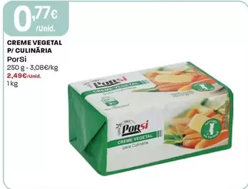 Oferta de Porsi - Creme Vegetal P/ Culinaria por 0,77€ em Intermarché