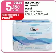 Oferta de Porsi - Resguardo De Cama por 5,15€ em Intermarché