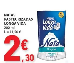 Oferta de Nestle - Natas Pasteurizadas Longa Vida por 2,3€ em E.Leclerc