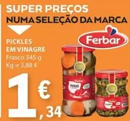 Oferta de Ferbar - Pickles Em Vinagre por 1,34€ em E.Leclerc