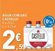 Oferta de Castello - Água Com Gas por 2,59€ em E.Leclerc