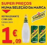 Oferta de Schweppes - Refrigerante por 1,09€ em E.Leclerc