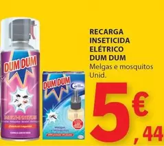 Oferta de Dum Dum - Inseticida Elétrico por 5,44€ em E.Leclerc