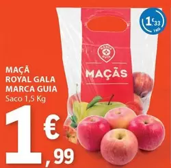 Oferta de Marca Guia - Maçã Royal Gala por 1,99€ em E.Leclerc