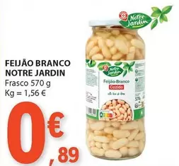 Oferta de Notre Jardin - Feijão Branco por 0,89€ em E.Leclerc