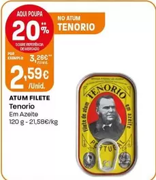 Oferta de Tenorio - Atum Filete por 2,59€ em Intermarché