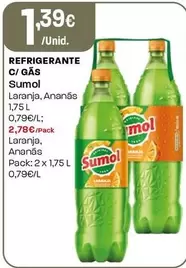 Oferta de Sumol - Refrigerante C/Gas por 1,39€ em Intermarché