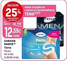 Oferta de Tena - Cuecas Pants por 12,59€ em Intermarché