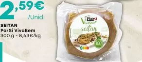 Oferta de PorSi VivaBem  - Seitan por 2,59€ em Intermarché