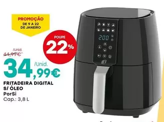 Oferta de Porsi - Fritadeira Digital S/Oleo por 34,99€ em Intermarché