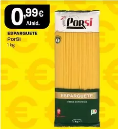 Oferta de Porsi - Esparguete por 0,99€ em Intermarché