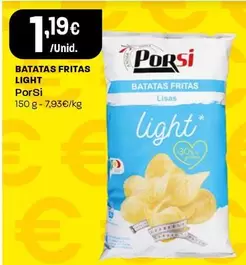 Oferta de Porsi - Batatas Fritas Light por 1,19€ em Intermarché