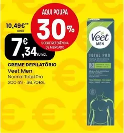 Oferta de Veet - Creme Depilatorio por 7,34€ em Intermarché