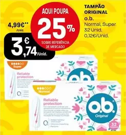 Oferta de OB - Tampão Original por 3,74€ em Intermarché