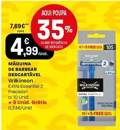 Oferta de Máquina De Barbear Descartável por 4,99€ em Intermarché