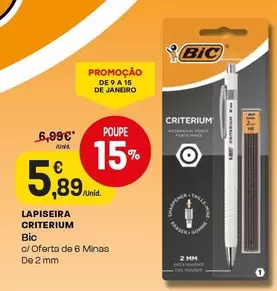 Oferta de BIC - Lapiseira por 5,89€ em Intermarché