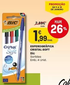 Oferta de Cristal - Esferográfica Soft por 1,99€ em Intermarché