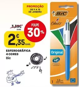 Oferta de BIC - 4 Cores por 2,35€ em Intermarché