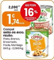 Oferta de Compal - Grao-De-Bico; Feijao por 1,74€ em Intermarché