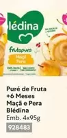 Oferta de Blédina - Puré De Fruta +6 Meses Maçã E Pera Blédinaem Recheio