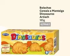 Oferta de Artiach - Bolachas Cereais E Manteiga Dinosaurosem Recheio