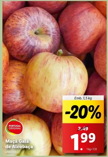 Oferta de Portugal - Maçã Gala De Alcobaca por 1,99€ em Lidl