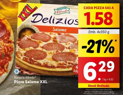 Oferta de A+ - Pizza Salame XXL por 6,29€ em Lidl