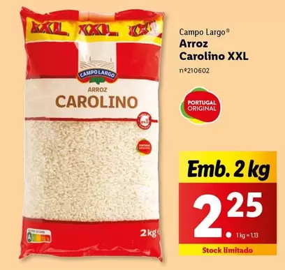 Oferta de XXL - Arroz Carolino por 2,25€ em Lidl