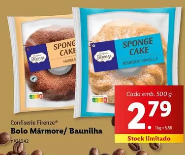 Oferta de Confiserie Firenze Bolo Marmore/ Baunilha por 2,79€ em Lidl