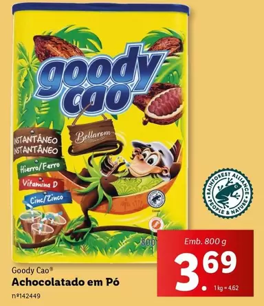 Oferta de Bellarom - Achocolatado Em Po por 3,69€ em Lidl