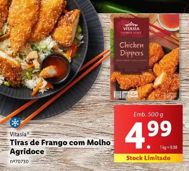 Oferta de Vitasia - Tiras De Frango Com Molho Agridoce por 4,99€ em Lidl