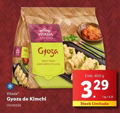 Oferta de Vitasia - Gyoza De Kimchi por 3,29€ em Lidl