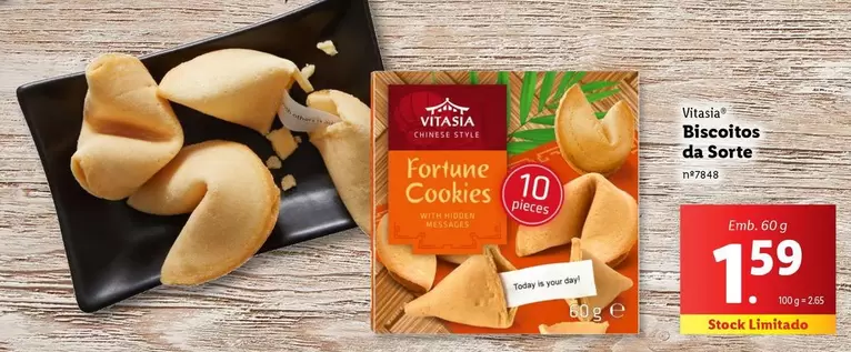 Oferta de Vitasia - Biscoitos Da Sorte por 1,59€ em Lidl