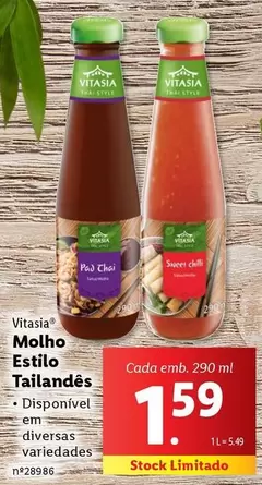 Oferta de Vitasia - Molho Estilo por 1,59€ em Lidl