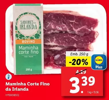 Oferta de Lidl - Maminha Corte Fino Da Irlanda por 3,39€ em Lidl