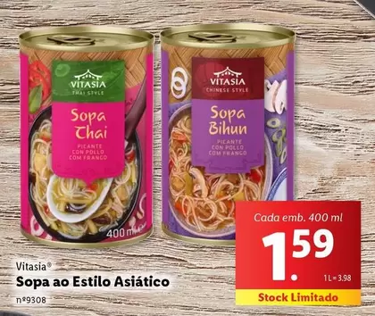 Oferta de Vitasia - Sopa Ao Estilo Asiatico por 1,59€ em Lidl