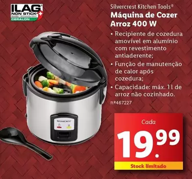 Oferta de Silvercrest - Maquina de Cozer Arroz 400 W por 19,99€ em Lidl