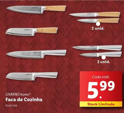 Oferta de Faca De Cozinha por 5,99€ em Lidl