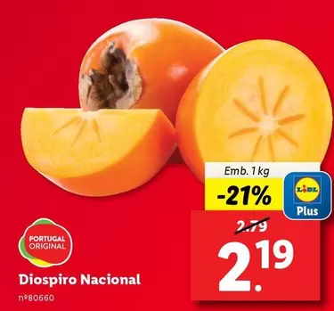 Oferta de Diospiro Nacional por 2,19€ em Lidl