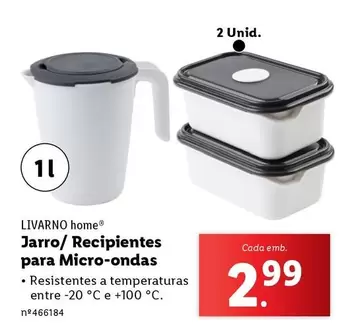 Oferta de A+ - Jarro/ Recipientes Para Micro-ondas por 2,99€ em Lidl