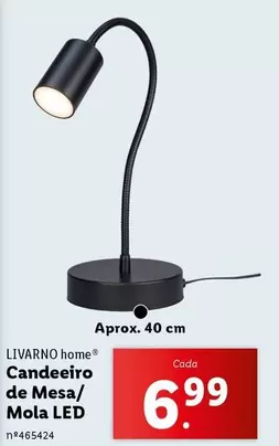 Oferta de Candeeiro De Mesa/Mola Led por 6,99€ em Lidl