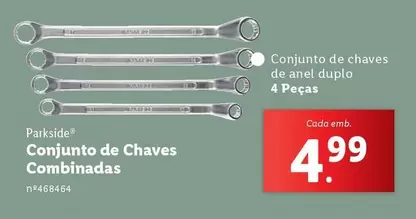 Oferta de Conjunto De Chaves Combinadas por 4,99€ em Lidl