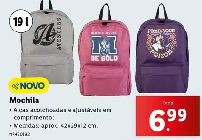 Oferta de Mochila por 6,99€ em Lidl