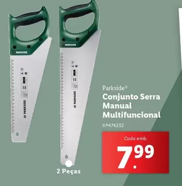 Oferta de Parkside - Conjunto Serra Manual Multifuncional por 7,99€ em Lidl