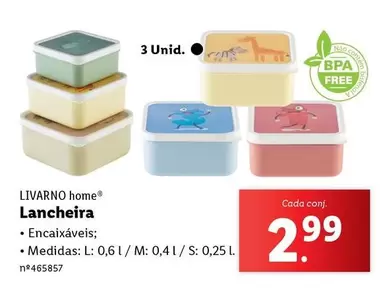 Oferta de Lancheira por 2,99€ em Lidl